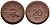 Саксония 20 пфеннигов 1921 колосья и серп J. N 53 фарфор UNC 1094-9-44