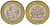 Марокко 10 дирхамов 2002 AH 1423, Мохаммед VI (1999-) Y 110 биметалл aUNC 4619-517