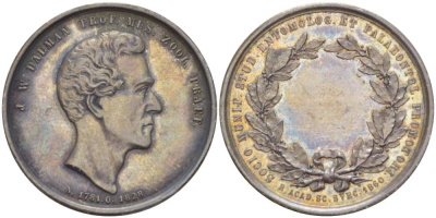 ШВЕЦИЯ МЕДАЛЬ 1860 В ПАМЯТЬ ЮХАНА ВИЛЬГЕЛЬМА ДЕЛЬМАНА (1781-1828) ШВЕДСКОГО ВРАЧА, ПРОФЕССОРА И ЭТМОЛОГА, ОТ ШВЕДСКОЙ АКАДЕМИИ, ДИАМЕТР 31 ММ., ВЕС 12,7 ГР. серебро 272-1615