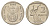 ЮАР 2 ранда 2003 KM 335 медь плакированная никелем 4626-1242