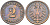 Германия 2 пфеннига 1876 A, старогербовка KM 2, Jager 2, Weege 3 медь 4546-556
