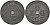 Бельгия 25 сантимов 1943 Belgie - Belgique KM 132 цинк 33-1224