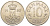 Дания 10 эре 1980 Маргрете II (1972-2024) KM 860.2 медно-никель 116-249