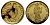 Сан-Марино 5 лир 1898 Апостол, миниатюра  золото  UNC 1521-943