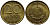 ГДР 20 пфеннигов 1969 А, первый год KM 11 латунь UNC 4397-251