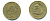 ЮАР 1/2 ЦЕНТА 1961 ЯН ВАН РИБЕК (1619-1677), ГОЛАНДСКИЙ ИССЛЕДОВАТЕЛЬ , МОРЕПЛАВАТЕЛЬ, ОСНОВАТЕЛЬ Г. КЕЙПТАУНА, ДВЕ ПТИЧКИ НА ВЕТКЕ С ЯГОДАМИ KM 56 латунь 83-122