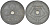 Бельгия 25 сантимов 1945 Belgie-Belgique, Леопольд III (1934-1947), германская оккупация KM 132 цинк 3460-622