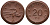 Саксония 20 пфеннигов 1921 колосья и серп J. N 53 фарфор UNC 1094-8-15
