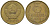 СССР 5 копеек 1990 Y 129a, Schon 78 латунь 210-212