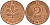 ФРГ 2 пфеннига 1989 D J.381a, KM 106a сталь плакированная медью    4598-923