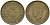 Гонконг 10 центов 1949 Георг VI (1937-1952) KM 25 никель латунь 4390-1222