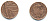 Великобритания 1 пенни 2010 Елизавета II (1952-2022) KM 1107, Spink B6 сталь плакированная медью 177-1216