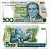 Бразилия 500 крузадо ND (1986-1988) ПОДПИСЬ 25 Pick 212с бумага UNC (пресс) 7484-71-1