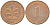 ФРГ 1 ПФЕННИГ 1975 G KM 105 J. 380 сталь плакированная медью 4532-511