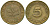ФРГ 5 пфеннигов 1950 J KM 107, J.382 сталь плакированная латунью 4364-1547