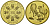Китай медаль 2003 год овцы, 33 мм, 12,85 гр латунь PROOF 02-069-44