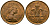 Великобритания 2 пенса 1975 Елизавета II (1952-2022) KM 916, Spink 4235 (C1) бронза 4384-537