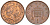 Великобритания 1 пенни 2000 Елизавета II (1952-2022) KM 986, Spink 4710 (B5) сталь плакированная медью 4609-556