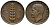 ИТАЛИЯ 5 ЧЕНТЕЗИМО 1925 R, ВИКТОР ИМАНУИЛ III. КОЛОС KM 59 медь 66-126