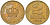 Югославия 2 динара 1938 Петар II, малая корона KM 21 алюминиевая бронза aUNC 4589-317