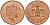 Великобритания 2 пенса 2004 Елизавета II (1952-2022) KM 987, Spink 4690 (C5) сталь плакированная медью 177-751