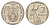 ЮАР 2 ранда 2005 KM 296 медь плакированная никелем UNC 4628-137