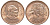 Тонга 1 сенити 1968 KM 27 бронза UNC 4519-1155
