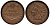 США 1 цент 1894 индеец, Indian head  бронза 1530-313