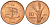 Турция 10 курушей 1971 FAO KM 898.1 бронза  aUNC  4610-346