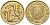 Кипр 2 цента 1988 KM 54.2 никель латунь 4174-1244