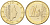 Люксембург 1 евро 2003 Великий Герцог Анри KM 81 биметалл UNC 4148-753