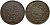 Тунис 2 харуб 1872 AH 1289, Абдул-Азиз (1861-1876) KM 174 медь     4526-1145