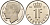 Люксембург 1 франк 1991 Великий герцог Жан (1964-2000), тираж 10.000 экземпляров KM 63 сталь плакированная никелем  BU  4635-1215