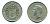 Новая Зеландия 1/2 кроны 1950 Георг VI (1936-1952) KM 19 медно-никель 35-222