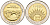 Аргентина 1 песо 2010 ледник Перито-Морено KM 160 биметалл UNC 4175-323