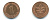 ФРГ 1 ПФЕННИГ 1989 G KM 105, J.380 сталь плакированная медью 176-662