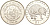 Либерия 1 доллар 1993 серия динозавры, протоцератопс KM 98 медно-никель UNC M20-4