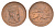 Эфиопия 5 матон 1931 EE 1923, Хайле Селассие I, гладкий гурт KM 28 медь 1522-315