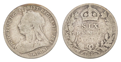 Великобритания 6 пенсов 1898 Виктория (1837-1901) KM 779, Spink 3941 серебро 4643-818