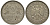 ФРГ 2 марки 1951 F J 386, KM 111 медно-никель плакированный никелем 1515-2311