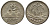 Гватемала 1/4 реала 1897 5 звезд, Испанское правление KM 162 серебро 112-745