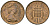 Великобритания 1 пенни 1981 Елизавета II (1952-2022) KM 915, Spink 4237 (B1) бронза 4582-125