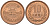 Япония 10 йен 1992 4 год, император AKIHITO (HEISEI) KM 97.2 бронза UNC 87-843