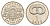 Латвия 1 лат 2005 Крендель KM 66 медно-никель UNC 4644-961