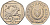 Кипр 50 центов 1994 похищение Европы KM 66 медно-никель 4141-1235