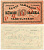 Эстония 10 марок 1922 красная диагональная надпечатка, PROOV, проба, SPECIMEN, односторонняя печать Pick 53s бумага aUNC 451-688-1