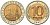 СССР 10 рублей 1991 ЛМД, ГКЧП KM 295, Федорин 15 биметалл 4132-1222