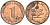 ФРГ 1 пфенниг 1984 G KM 105, J.380 сталь плакированная медью 3309-937