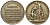 Германия медаль 1923 инфляция, цена на 15 ноября 1923 латунь 413-6622
