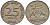 Тринидад и Тобаго 25 центов 1966 герб KM 4 медно-никель 4396-627